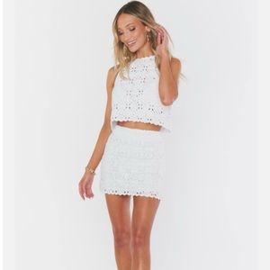Show Me Your Mumu Lucy Top XS (Like New) White